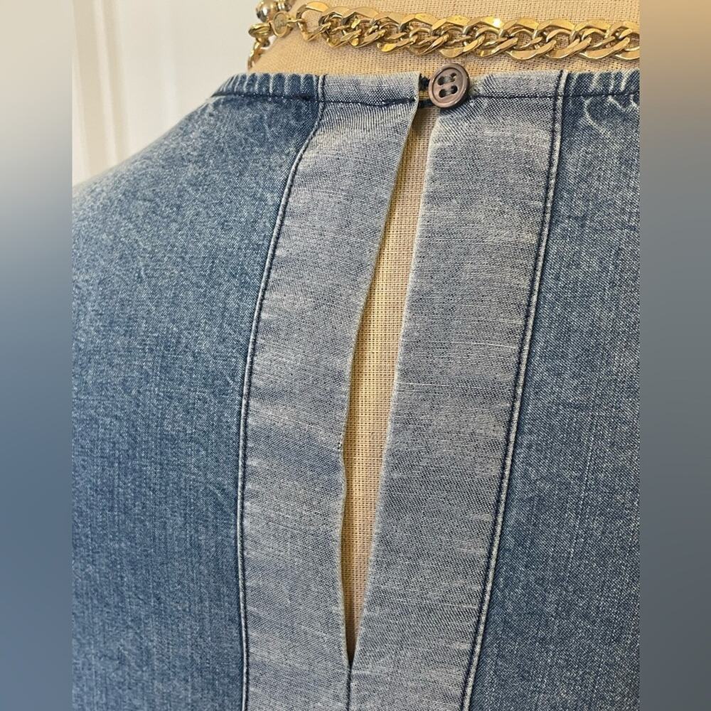 CLUB MONACO Denim Lyocell Shirt Top size XS - Picture 8 of 10
